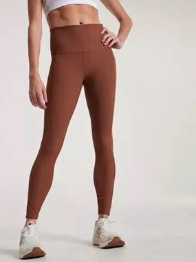 Calia Women’s PowerMove 7/8 No Seam Leggings in Red Brown Size XL